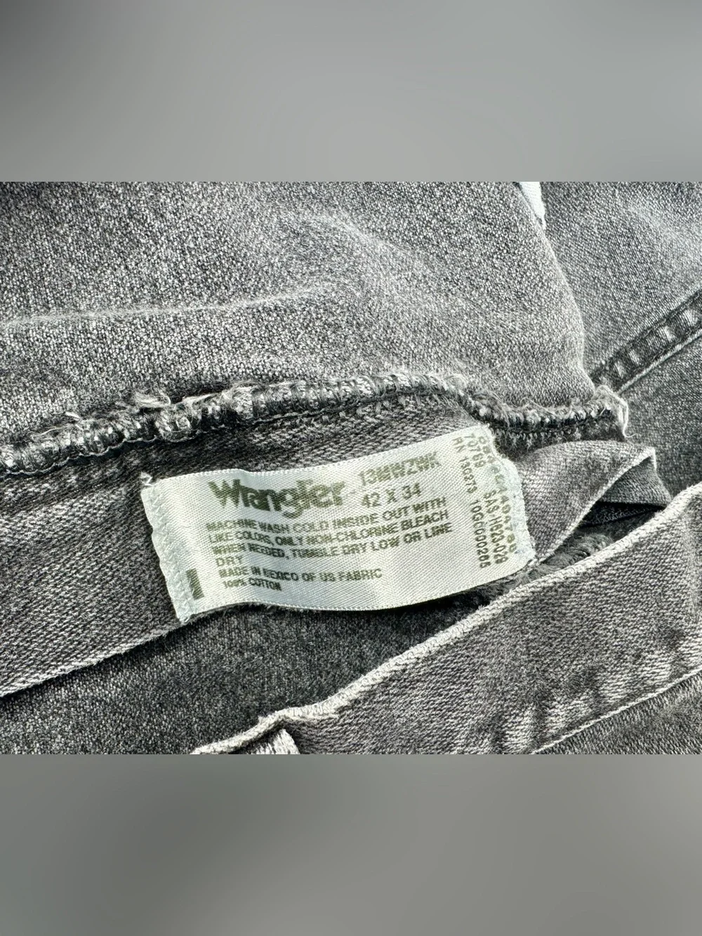 Wrangler Jeans Men's 42x33 Black Cowboy Western Outdoors 13MW2WK Lot Of 2